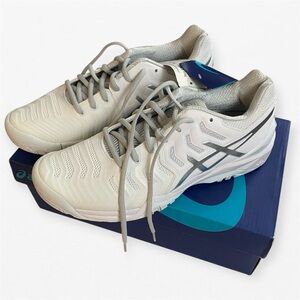 ASICS Gel Resolution 7 sneakers white and silver E751Y-0193 new in box size 10
